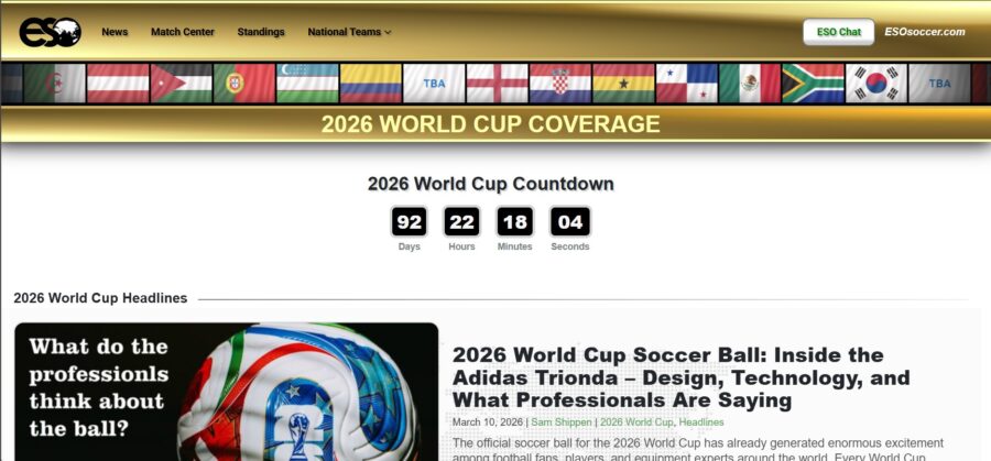ESO Soccer Webiste